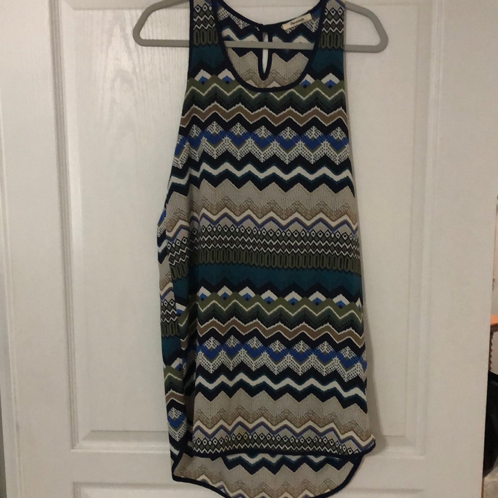 Blue patterned dress size M